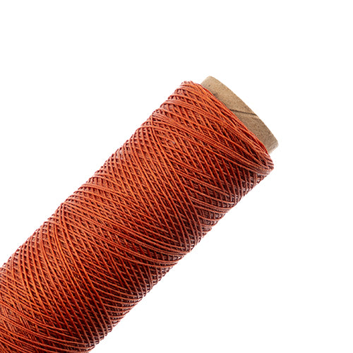 Burnt Thread Waxed Polyester Thread Spool 3ply - 500ft - 0.38mm - Burnt Orange ...