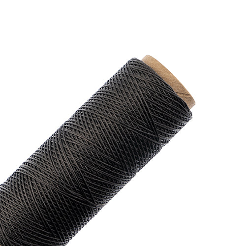Waxed Polyester Thread Spool 3ply - 500ft - 0.38mm - Charcoal ...