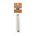 Waxed Polyester Thread Bobbin 3 Ply - 75ft - 0.38mm  -  White