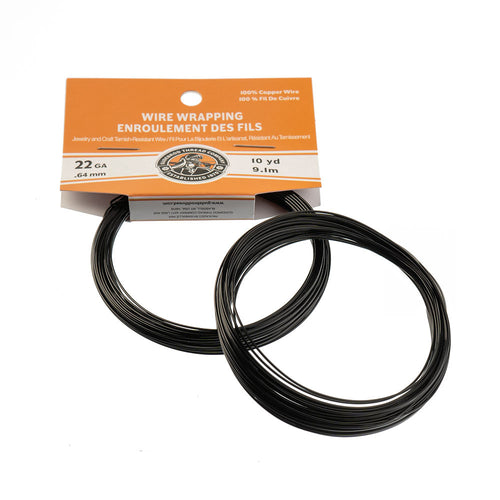 Colored Copper Wire Wrapping Tarnish Resistant  -  Black