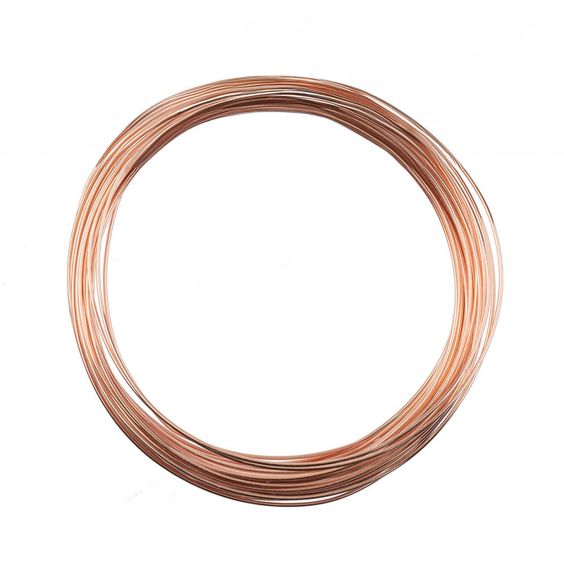 Copper Wire Gold Rapping Colored Copper Wire Wrapping Tarnish Resistant - Rose Gold ...