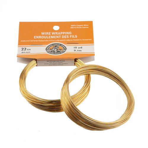 Colored Copper Wire Wrapping Tarnish Resistant - Gold