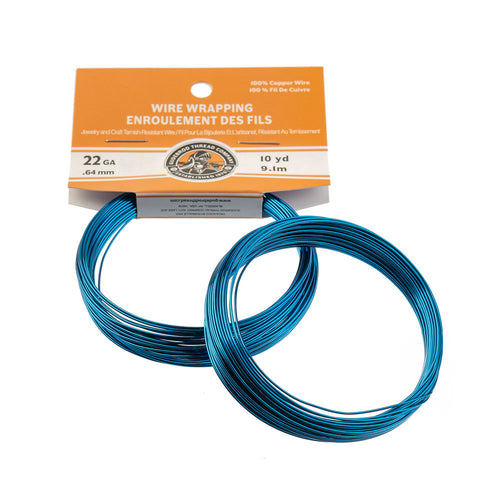 Colored Copper Wire Wrapping Tarnish Resistant - Electric Blue