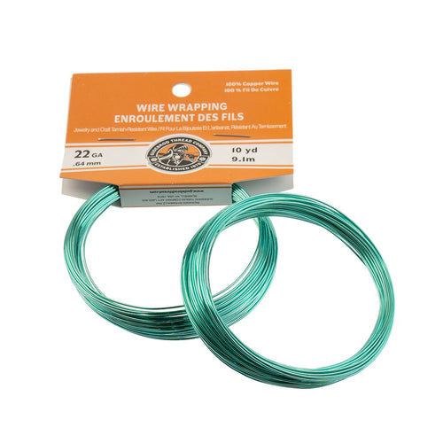 Colored Copper Wire Wrapping Tarnish Resistant - Seafoam