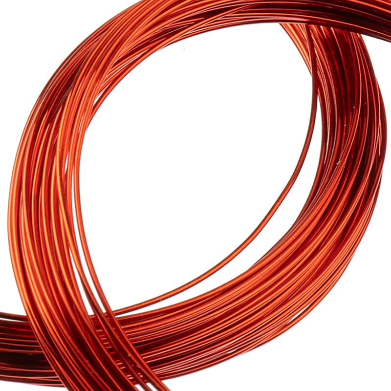 Colored Copper Wire Wrapping Tarnish Resistant - Orange