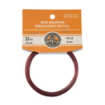Colored Copper Wire Wrapping Tarnish Resistant - Burgundy