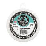 Champion Invisible Bead Cord Monofilament - .010 (0.254mm) diameter 50m (164ft)